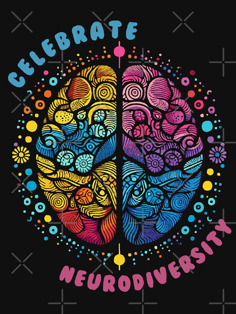 Celebrate Neurodiversity: Embrace Unique Minds Artwork by Tw1nsAIArt