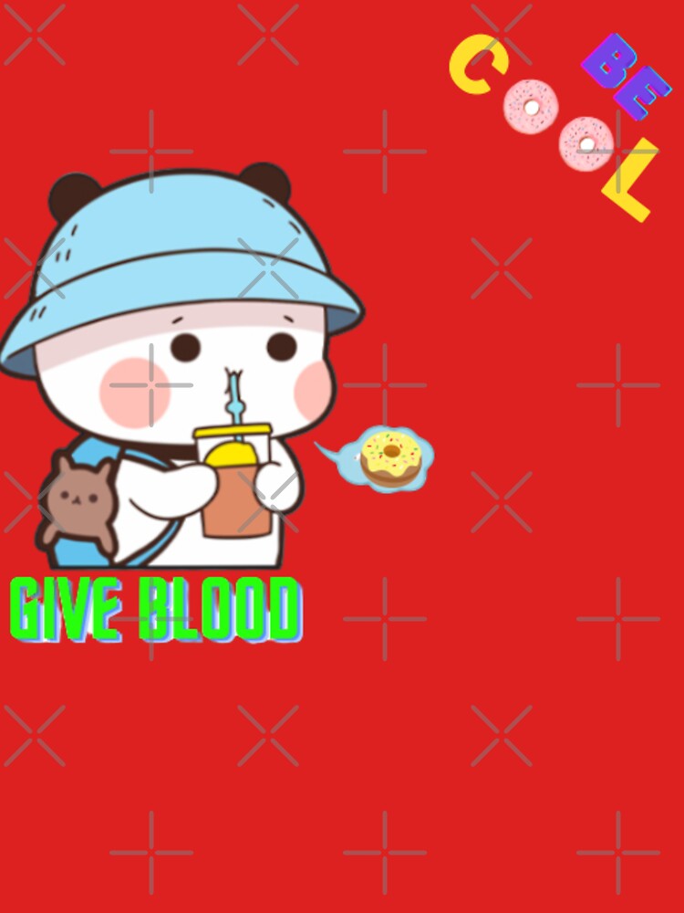 Be cool give blood|cute white bear|Donut Essential by Luckangel