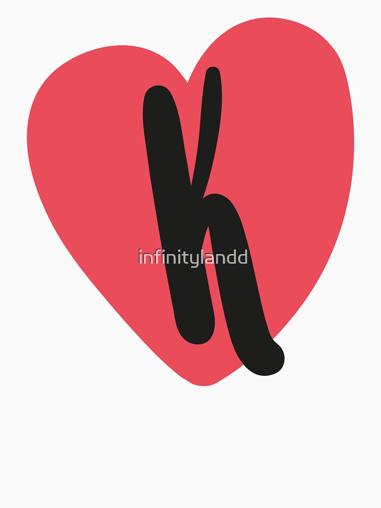 Valentine's Day Initial Shirt Svg, Heart SVG Png, Valentine PNG,Red Heart SVG,Custom Name Svg,Digital File for Sublimation Letter K by infinitylandd