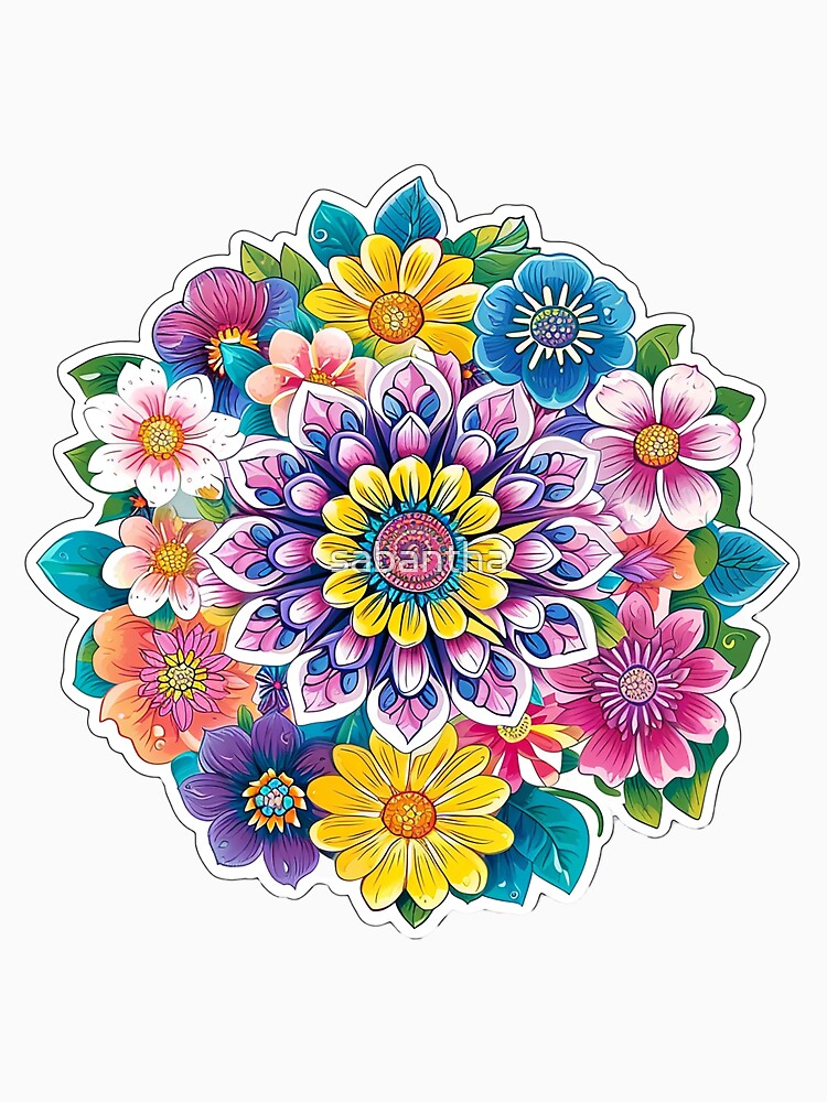 Krejmina - Mandala of flowers (13/24) by sabantha
