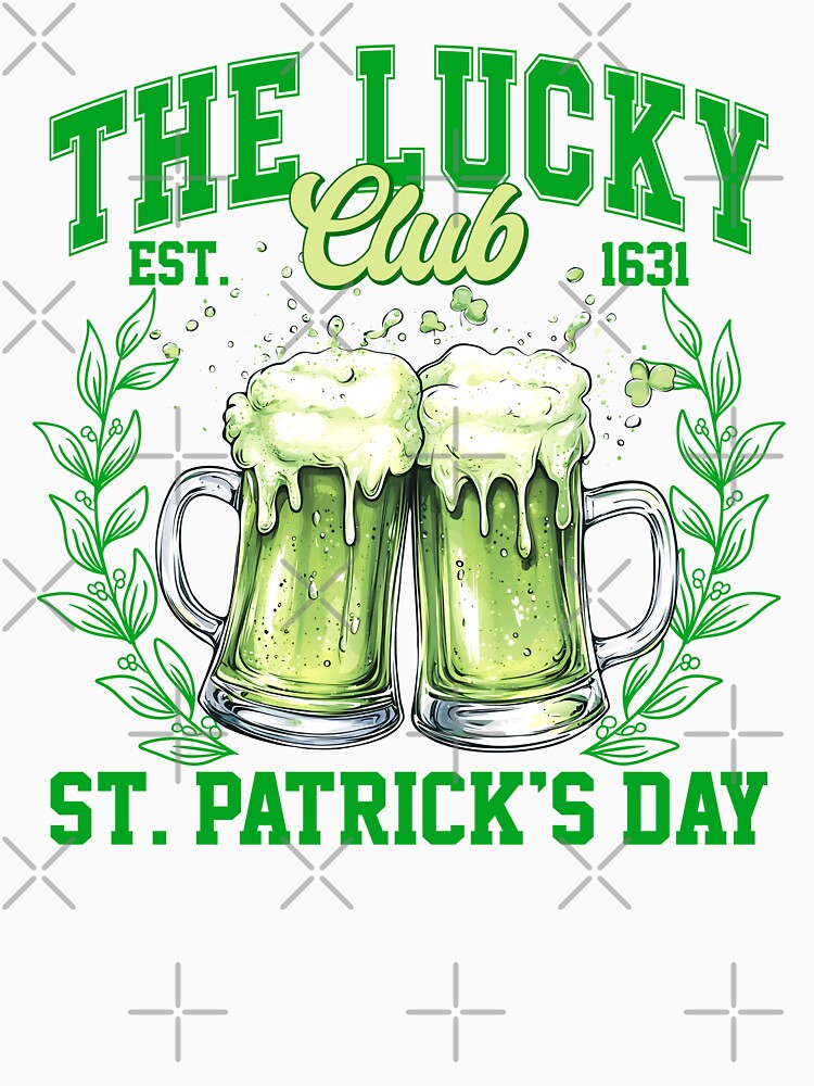 The Lucky Club Green Beer St Patrick's Day Sublimation by DavidCloud