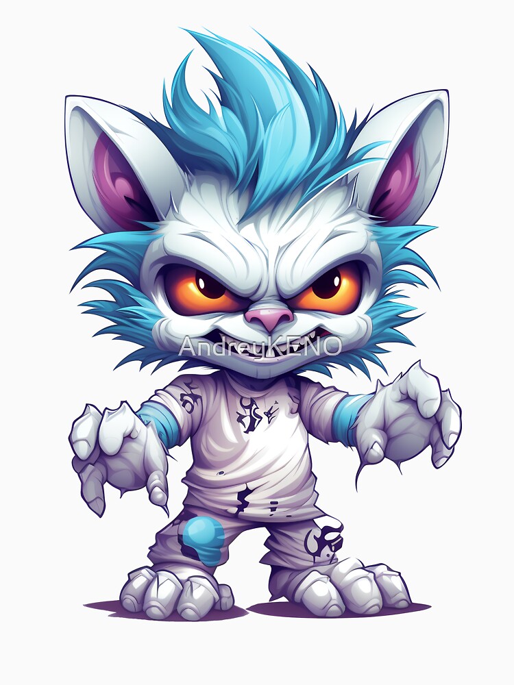 Cute Halloween Werewolf, T-Shirt, Sticker. by AndreyKENO