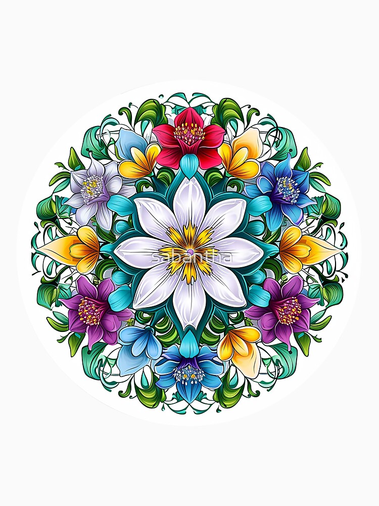 Krejmina - Mandala of flowers (10/24) by sabantha