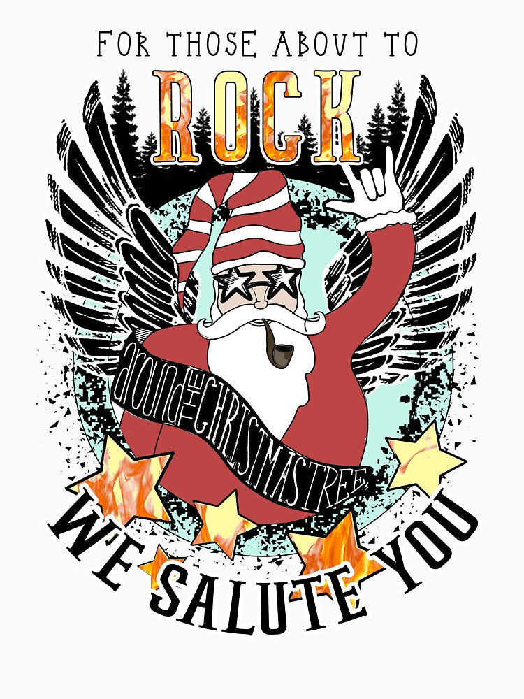 For Those About to Rock (around the Christmas tree) by JSelfdesigns80