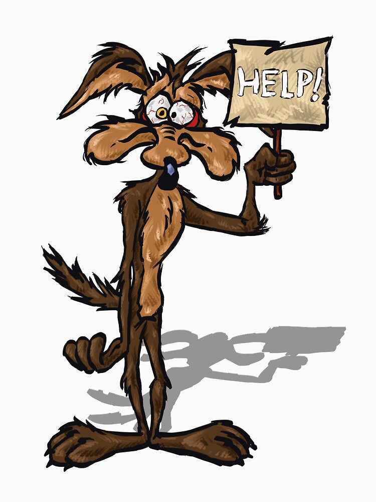 wile e coyote pop art print by ekraart