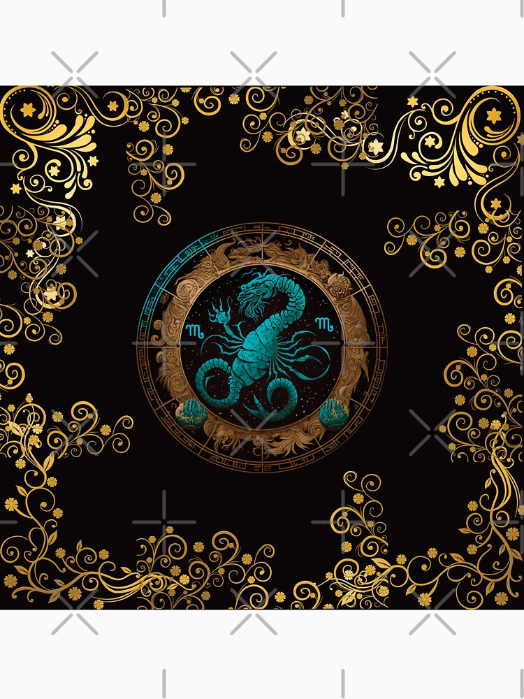 SCORPIO ZODIAC SIGN ON BLACK by ORIGENcreate