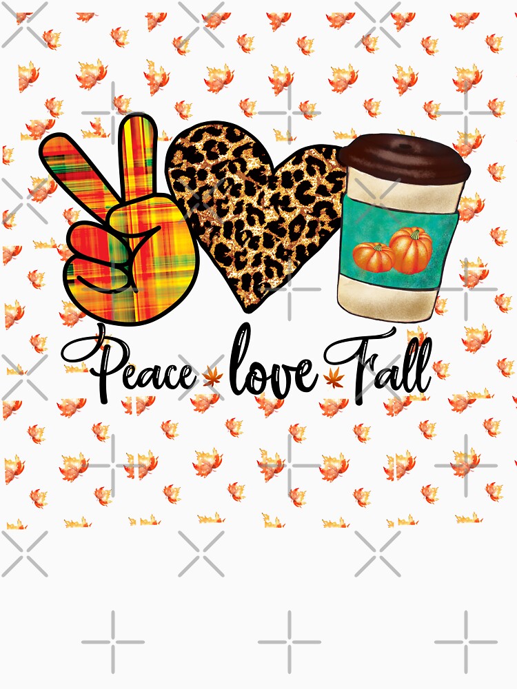 Halloween  peace  love  and  pumpkins leopard  heart  design by Moussa  Sussi