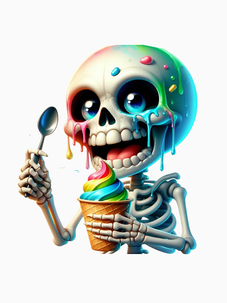Funny-Skeletons-Sublimation with ice by Eiwaprints