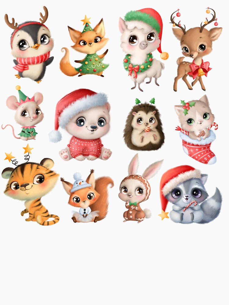 Christmas Animal Friends AOP by VirtualFaries