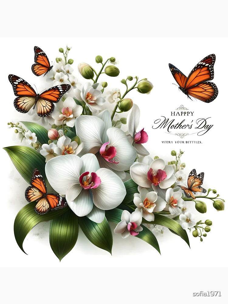 Orchids in 3D: Floral Elegance for Mom 2024 by sofia1971