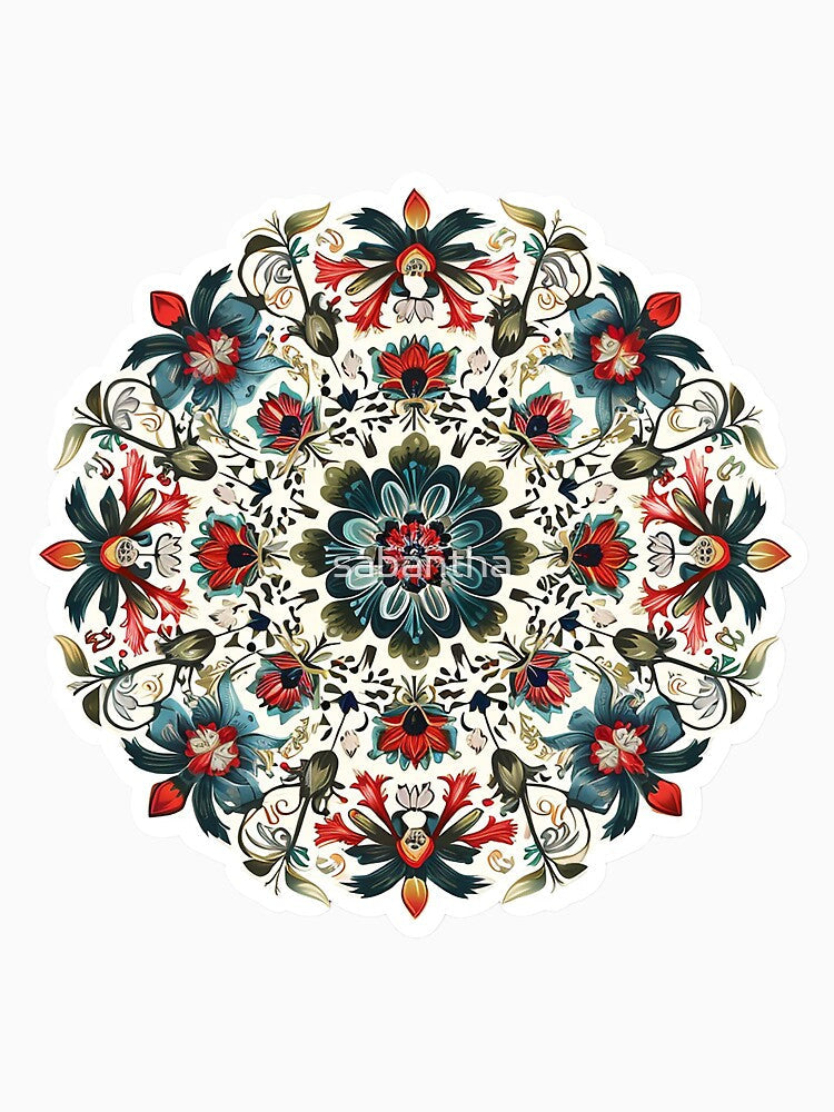 Krejmina - Mandala of flowers 17/24 by sabantha