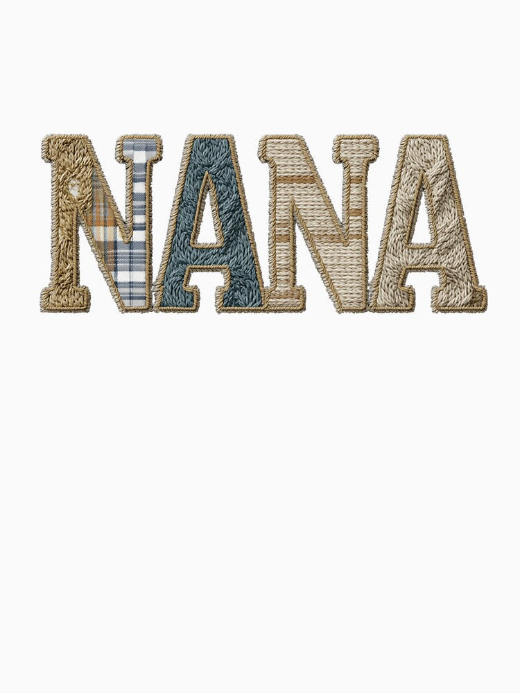 NANA – Rustic Patchwork Name by vividdigits