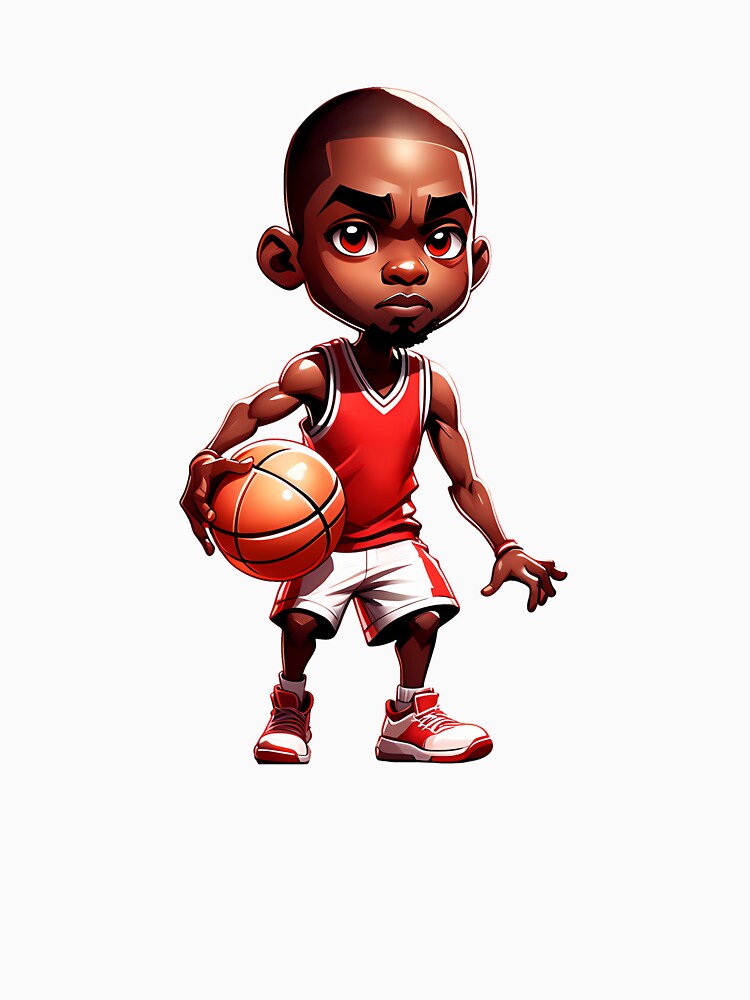 Basketball Player NBA fan Design Red Tshirt by artesis