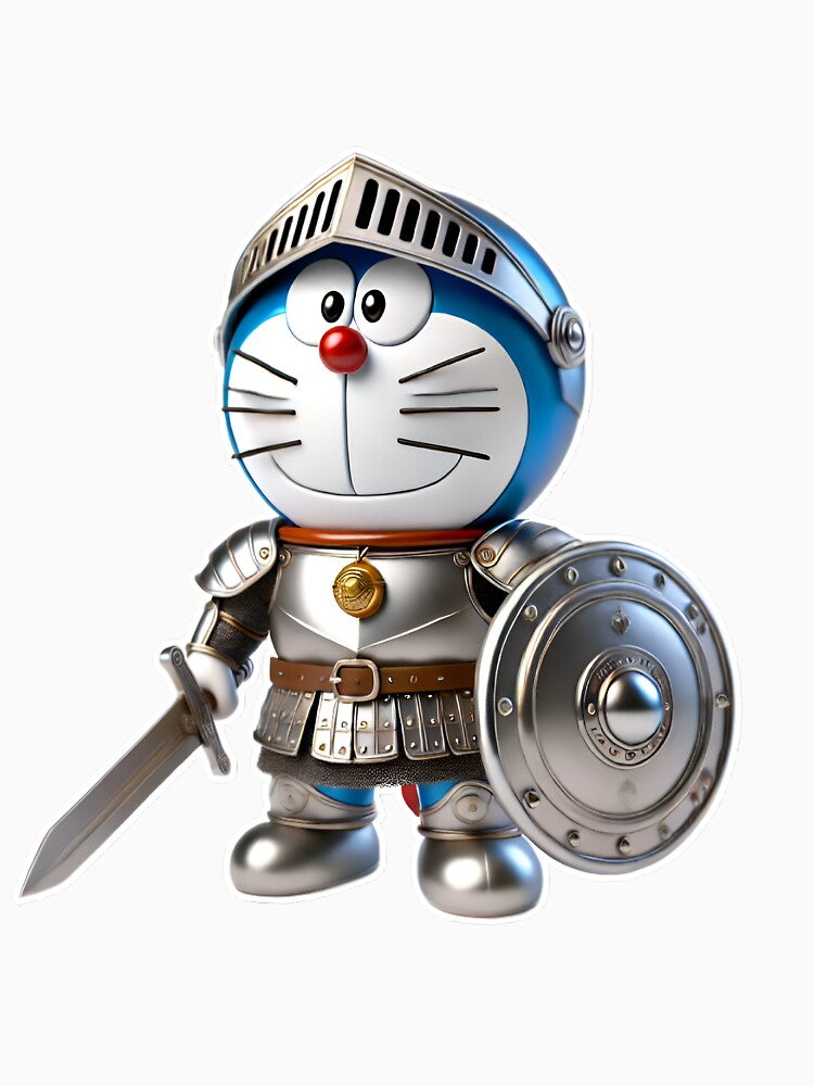 3D Doraemon Knight Avatar Printable Digital Clipart | Sublimation by mystic-brushes