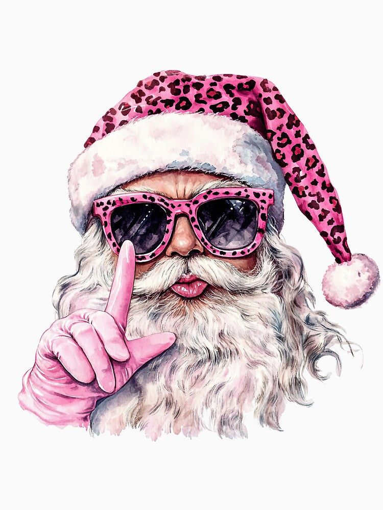 Retro Santa Blowing Bubble Sublimation Design by BabydellArt