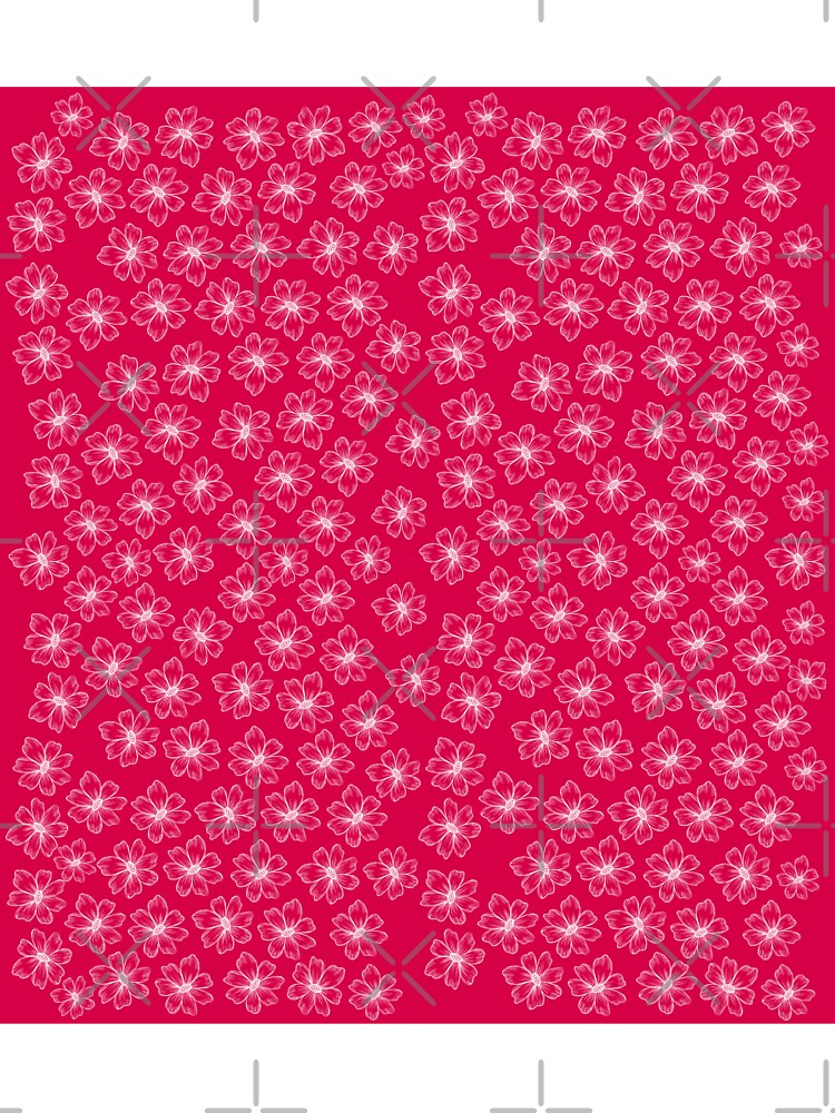 Cute Pink and white floral pattern by SoniyaArt !