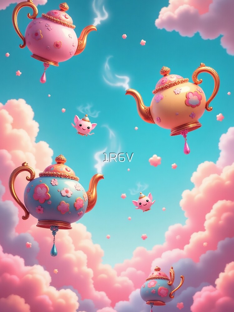Pink Cloud Creatures by 1R6V