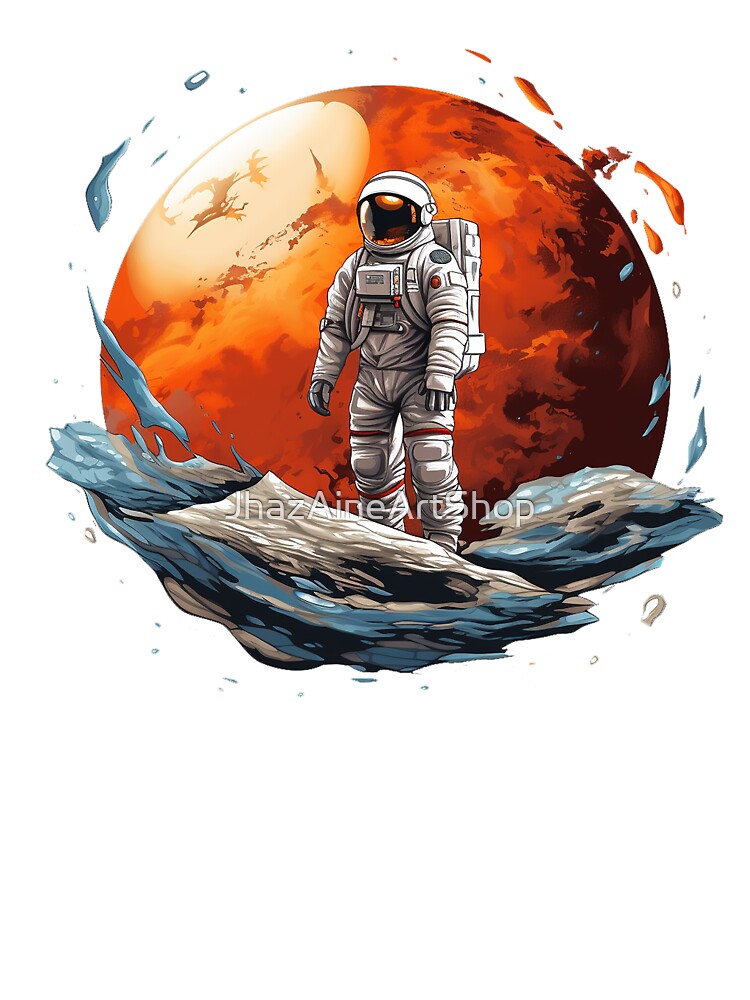 Astronaut Moon Sunset | PNG Sublimation by JhazAineArtShop