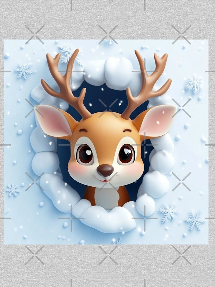 Christmas Baby Reindeer by MKDigitalPrints