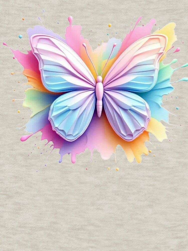 Aesthetic Watercolor Butterfly with 3D Shadow Art by TheGaliyaStudio
