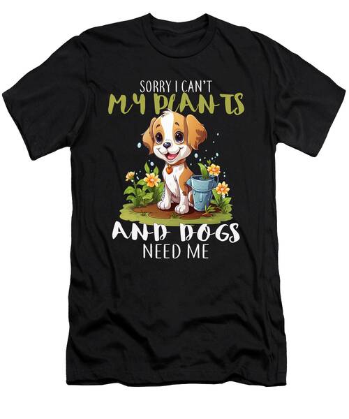 Cute Puppy in Garden T-Shirt