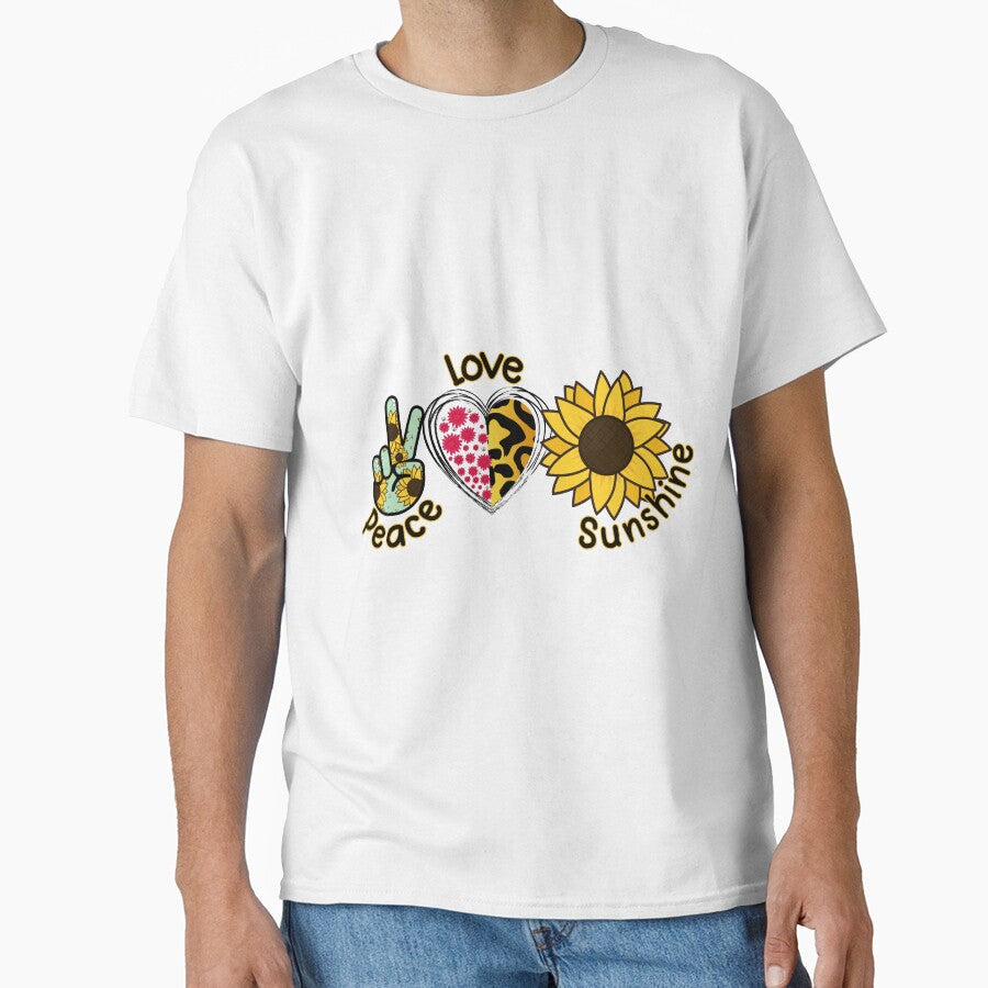 Peace Love Sunshine Sunflower by GraphicSphere