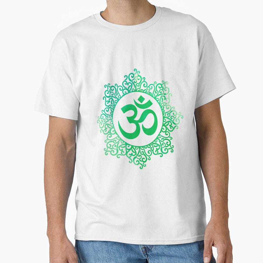 Mandala Om green 003 by vallass