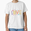 Easter Love Decorative Lettering with Easter Egg Hearts and Sparkles by QuietBloom80