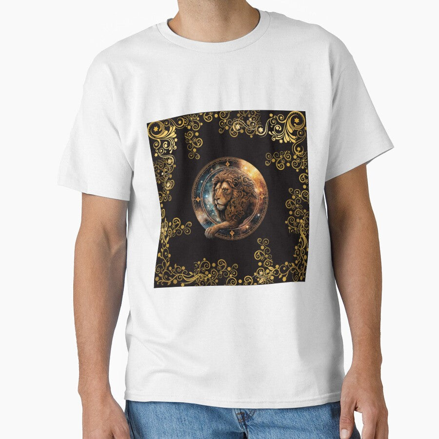 LEO ZODIAC SIGN ON BLACK AND WITHOUT FONT by ORIGENcreate