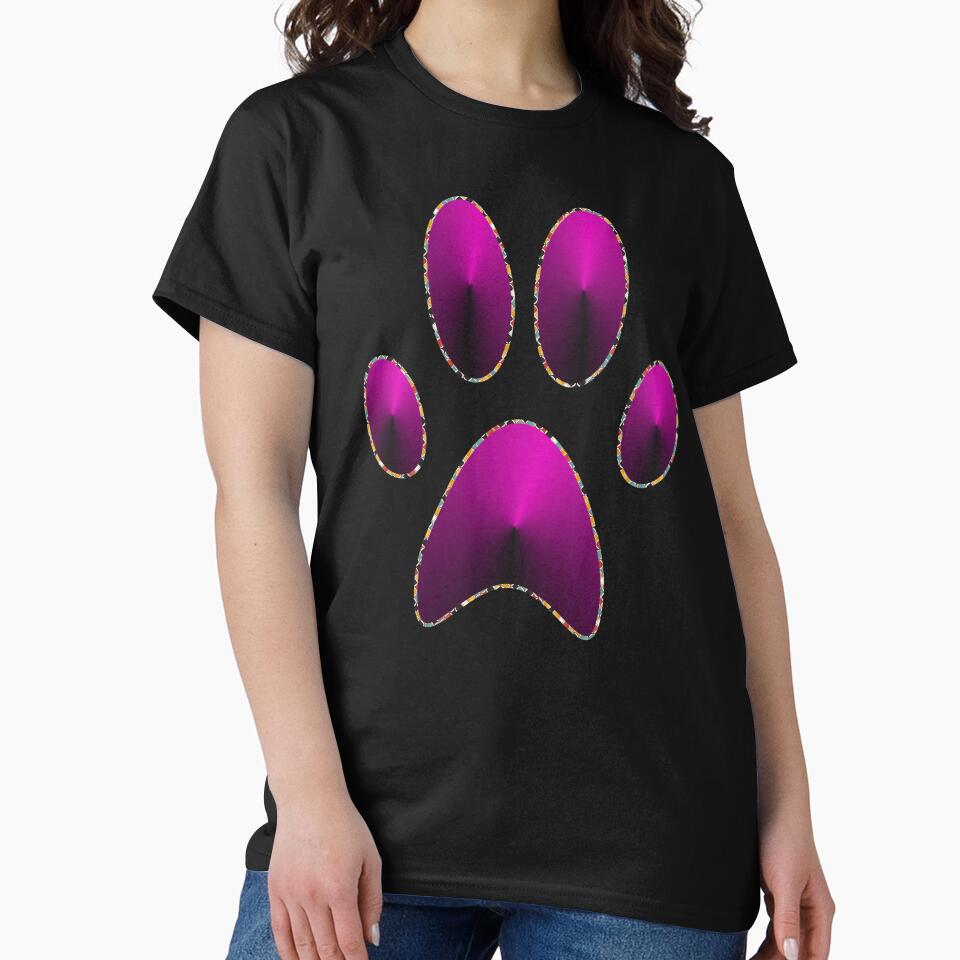 Purple Unique Pawprint by LinleeFashion