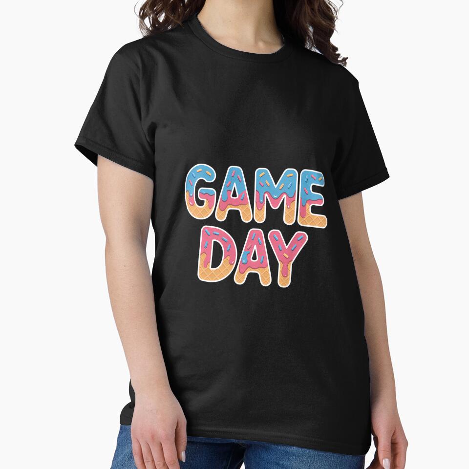 Game Day Pink Blue Ice Cream Sports Sublimation by FaithAbbott
