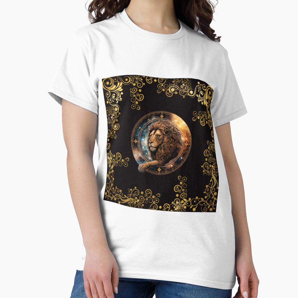 LEO ZODIAC SIGN ON BLACK AND WITHOUT FONT by ORIGENcreate