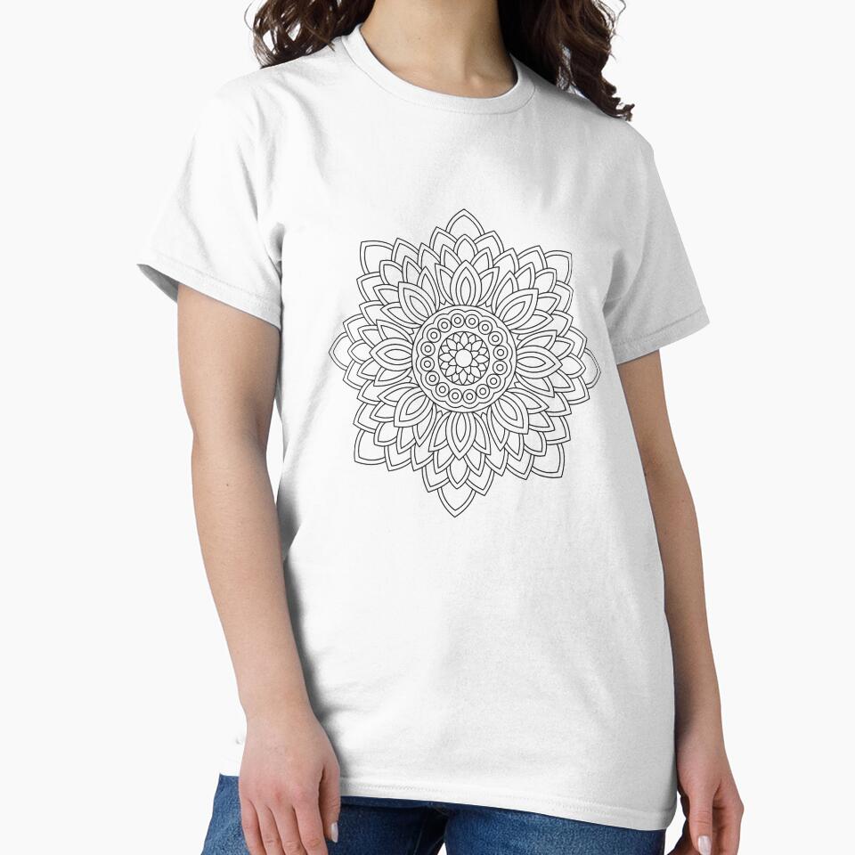 Floral Star Mandala Graphic by Stickera Hub