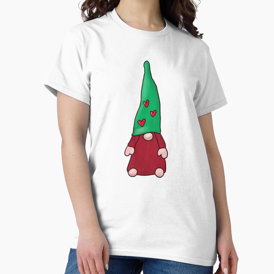 Christmas Gnome with hearts Sublimation Design by NataPrando