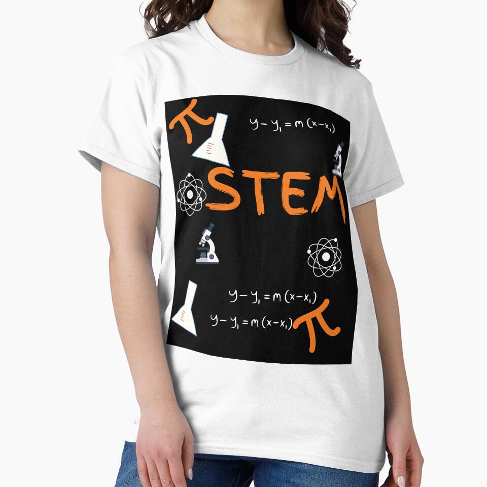 STEM Education Bold Dark Sublimation Design by Extremeallie