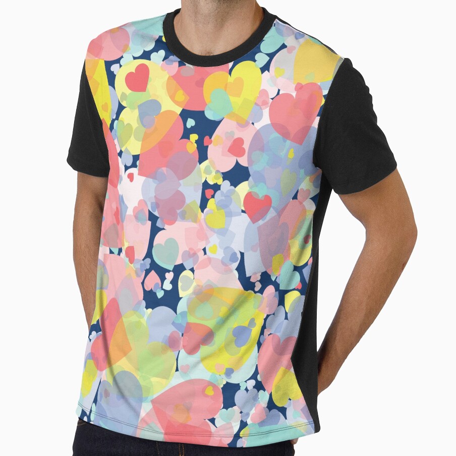 love symbol all over  print design by PRT-SHIRTS