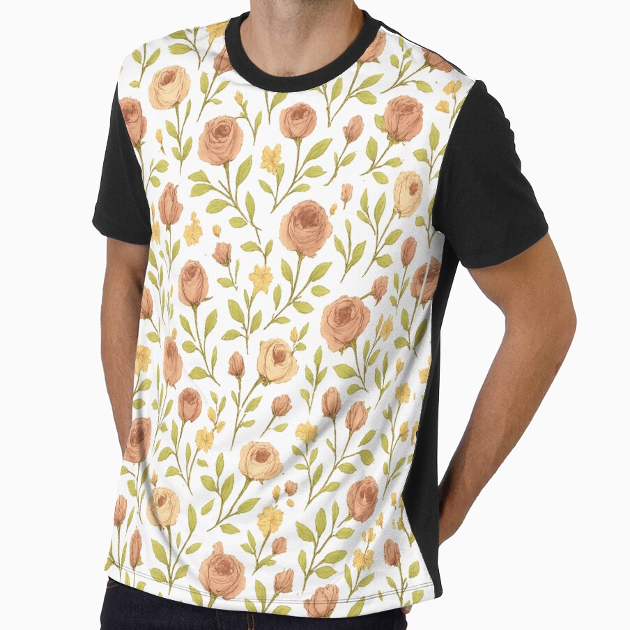 Rosy Rain – Seamless Small Rose Pattern by CoolThings Creative