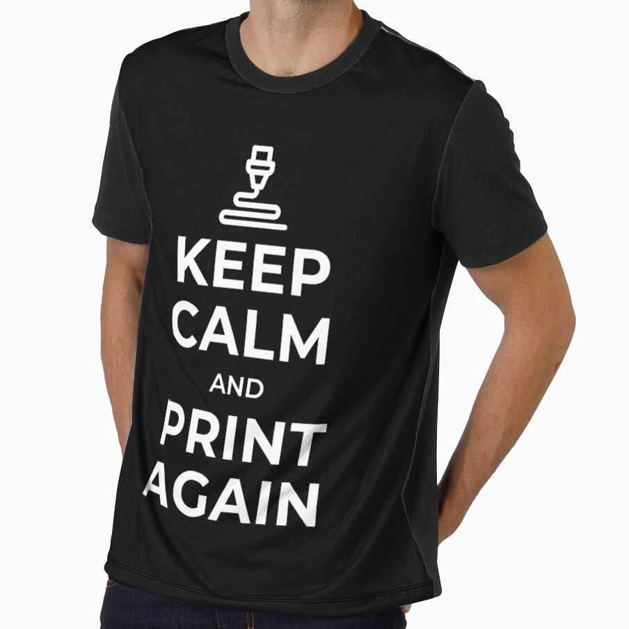 Keep Calm & Print Again White by Valeria Momo & Mattia 3D