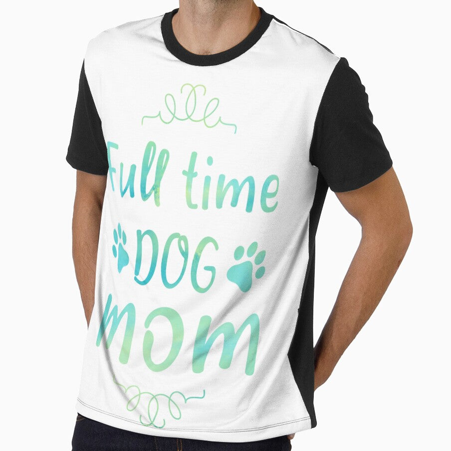 Full time dog mom watercolor by SANA MAMOUN ALAJJAN