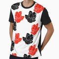 Oranda Full Red and Full Black Goldfish Logo 28 by Nosnah
