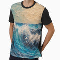 Foamy Sea Waves by The Pink Rebel