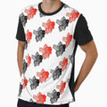Oranda Goldfish Full Red Full Black pair 5 Logo by Nosnah