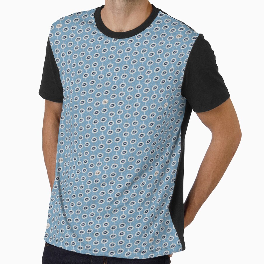 Blue Retro Behavior Analyst Seamless Print by abawizard