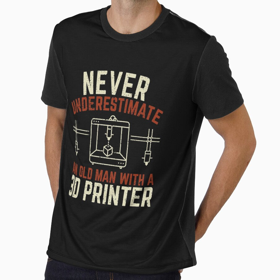 Old Man 3D Printer Printing by Marcid95