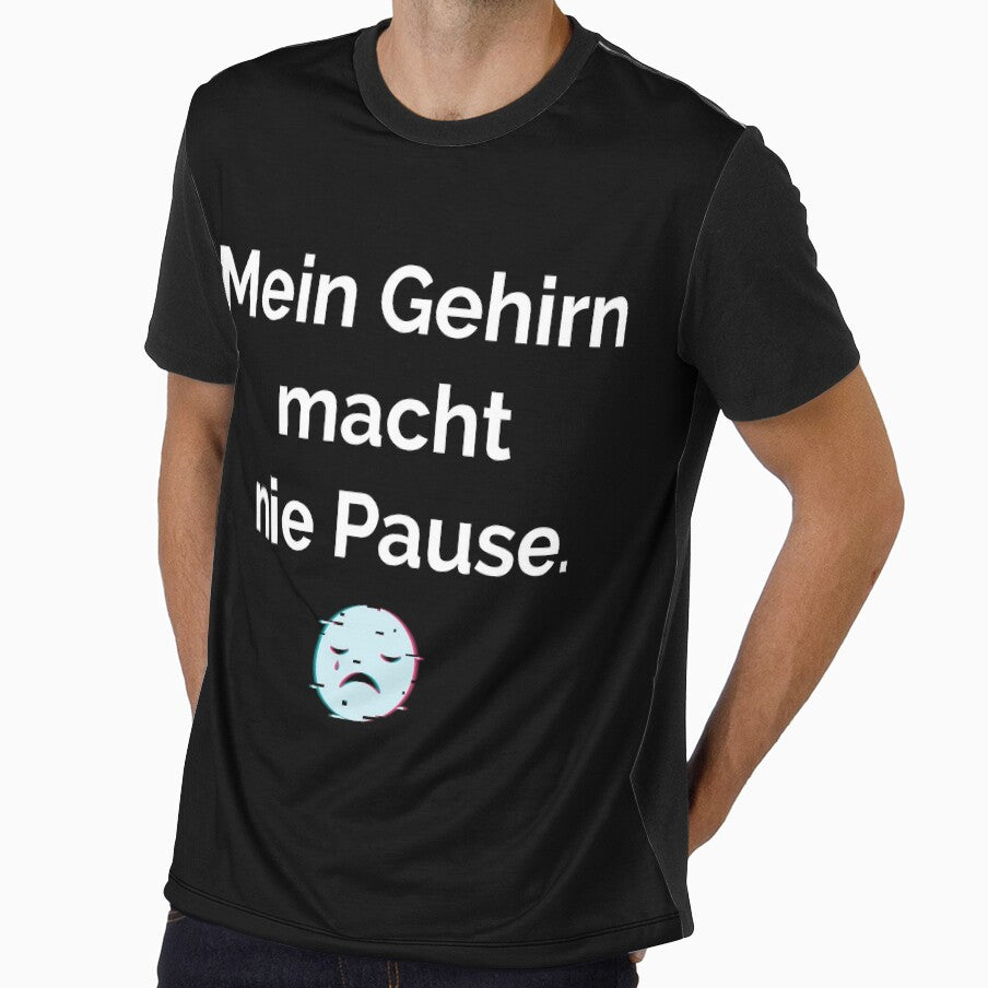 My brain never rests – Typography Shirt by aliceoutline