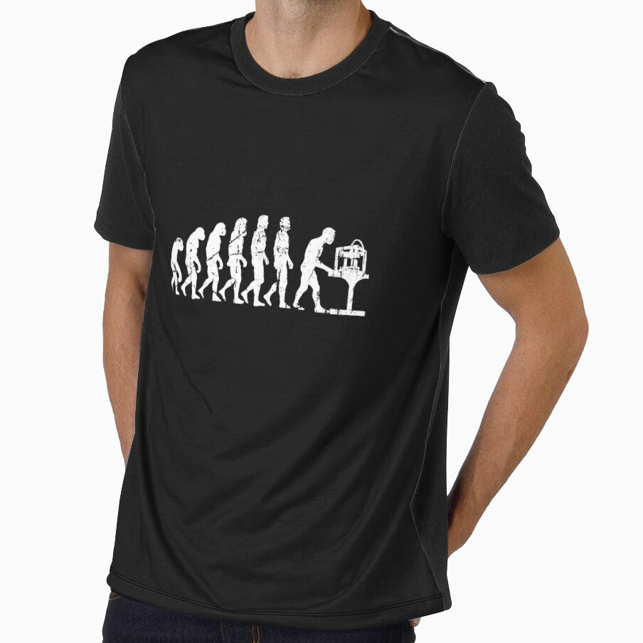 Vintage Funny 3D Printing Evolution 3D Printer Joke,Art For Men Women 3D Printing Printer Lover by SOUFIANE1991