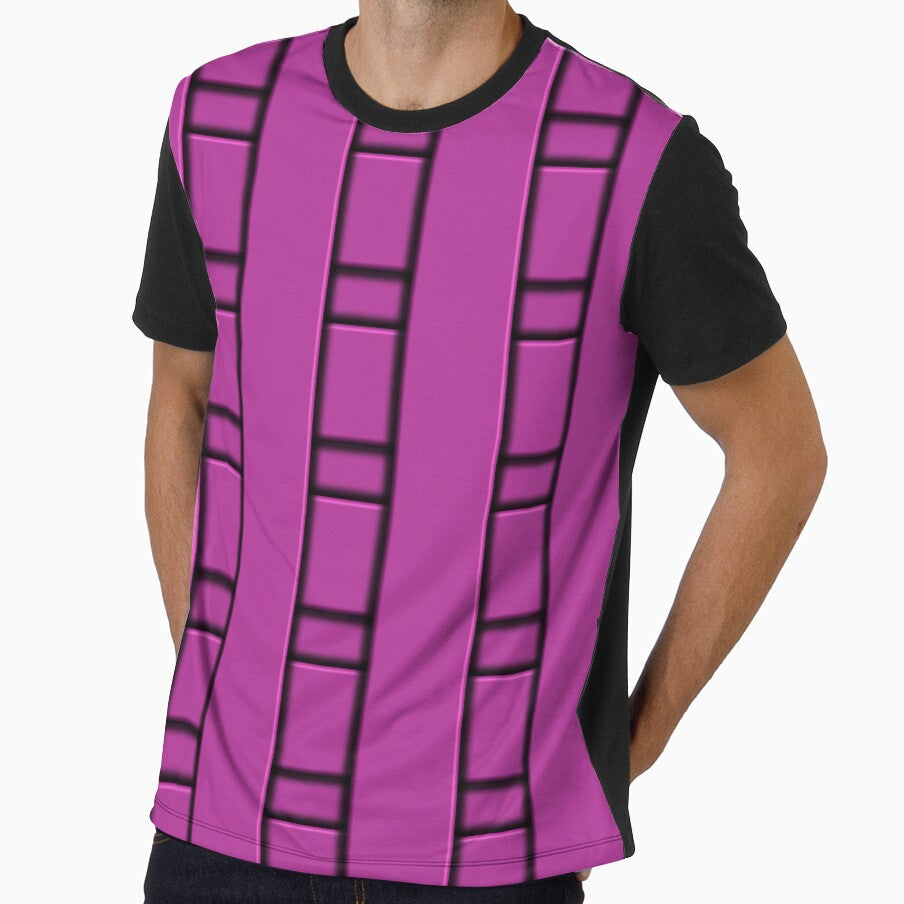 3D Purple Geometric Abstract Pattern by mamahellfire31