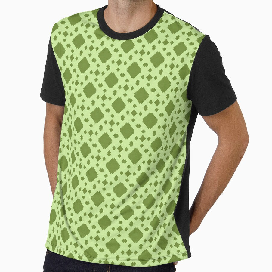 Sage and Light Green All Over Tile Pattern by BluePlanetMerch