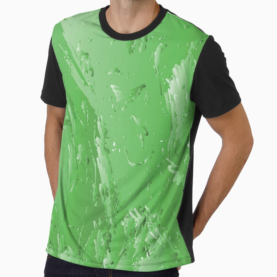 Crazy All Over Green Abstract Design by aventi24