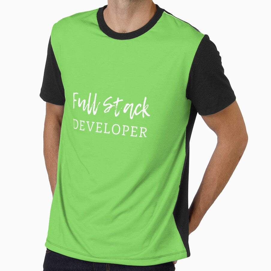 Full Stack Developer Green by trendingatees